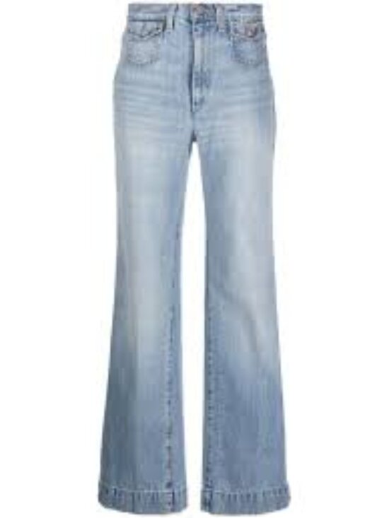 RE/DONE Denim - 33-NWT RE/DONE (DESIGNER) 70'S ULTRA HIGH RISE STOPE PIPE